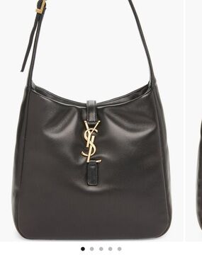 New Saint Laurent Le 5 a 7 Black Padded Leather Shoulder Bag